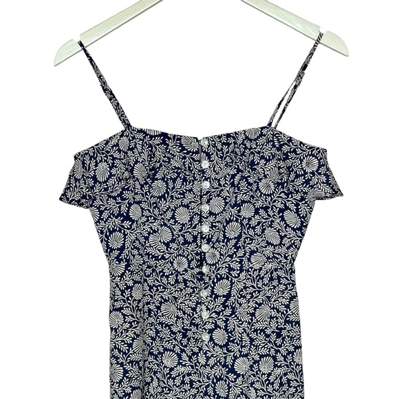 Christy Dawn Floral Print Midi Length Dress upcycled fabric small - Picture 5 of 6